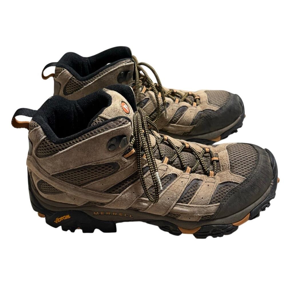 Merrell Moab 2 Mid Ventilator Hiking Boots Men's Size 11.5 Walnut Brown